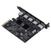 Карта расширения USB 3.2 Gen 2 5 портов TYPE A Карта PCI Express для ASM3142 10 Гбит/с Plug and Play для настольного ПК