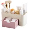 Plastic Desktop Cosmetic Box with Small Drawer Multifunctional Desk Storage Box