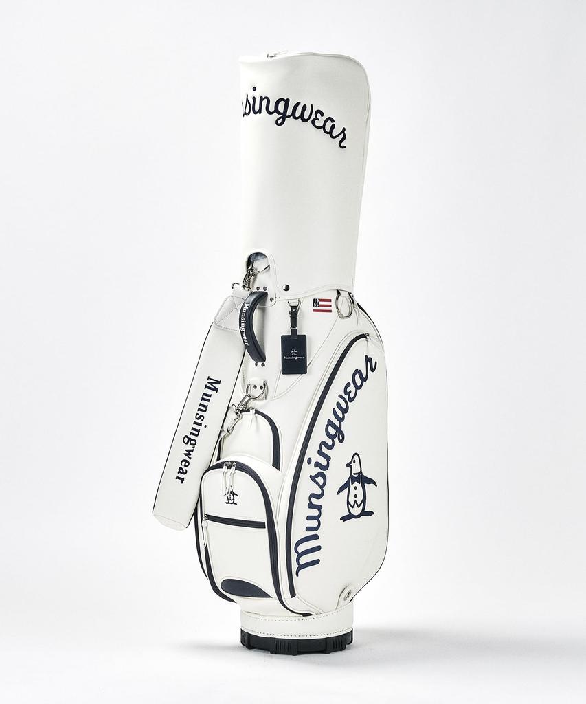 MUNSINGWEAR Caddy Bag Cart Type Type Large Diameter Big Logo Embroidery Golf MG4FCB01M 9.5