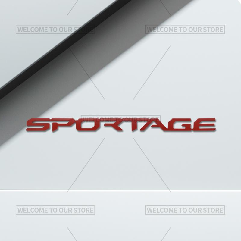 AADP1 3D Car Styling For Kia Seltos Sportage Carnival Letter Emblem GDI Hybrid Badge Metal Stickers Rear Trunk Decals Auto Accessories