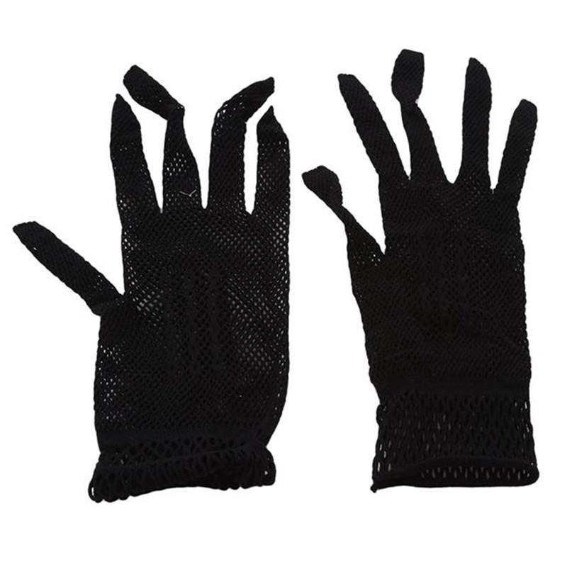Женские перчатки для вечеринок, весенне-летние сетчатые перчатки в сетку, варежки для танцев, варежки DeJOr