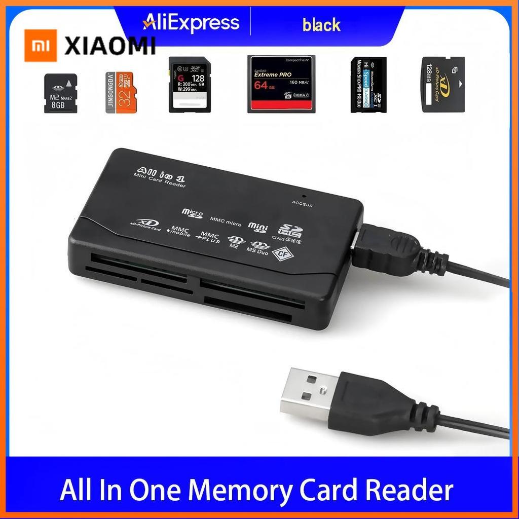 Xiaomi Универсальный внешний USB-кардридер для карт памяти SD SDHC Mini Micro M2 MMC XD CF, совместимый с MP3-плеерами и цифровыми камерами