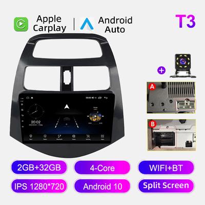 Автомобильное радио Android Auto Carplay для Chevrolet Spark 2010-2015, мультимедийный проигрыватель, головное устройство, стерео, GPS-навигация, BT WIFI 2+32 ГБ