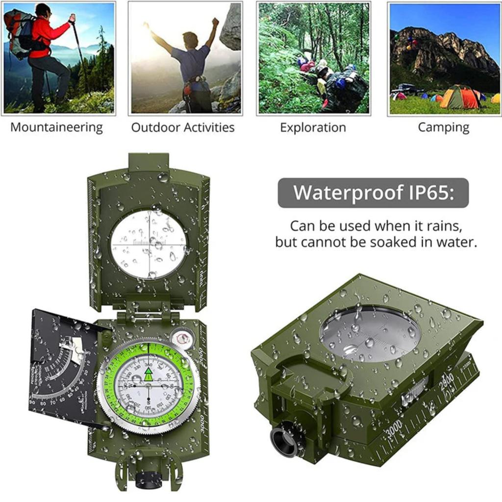 Multi Functional Military Aiming Navigation Compass, Outdoor Equipment, Exploration, Treasure Hunting