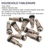 10Pcs Metal Valve Stems Tire Valves Stems Car Wheel Truck Tyre Valve Stem Studs Wear Resistant Durable Striped Caps Reliable