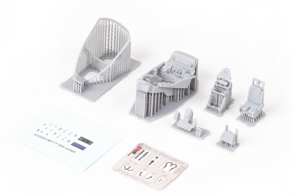 eduard Brassin Line Cockpit Plastic Model Parts EDU672392 1/72 F-35B (for Tamiya)