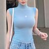 Водолазка, летние модальные корсетные топы, топы без рукавов для женщин, корейский повседневный белый топ на бретелях, женская одежда 11972