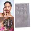 220pcs Mix 3/4/5/6mm Hair Pearls Stick On Self Adhesive Pearls Stickers Face Pearls For Hair Face Makeup Nail DIY Crafts