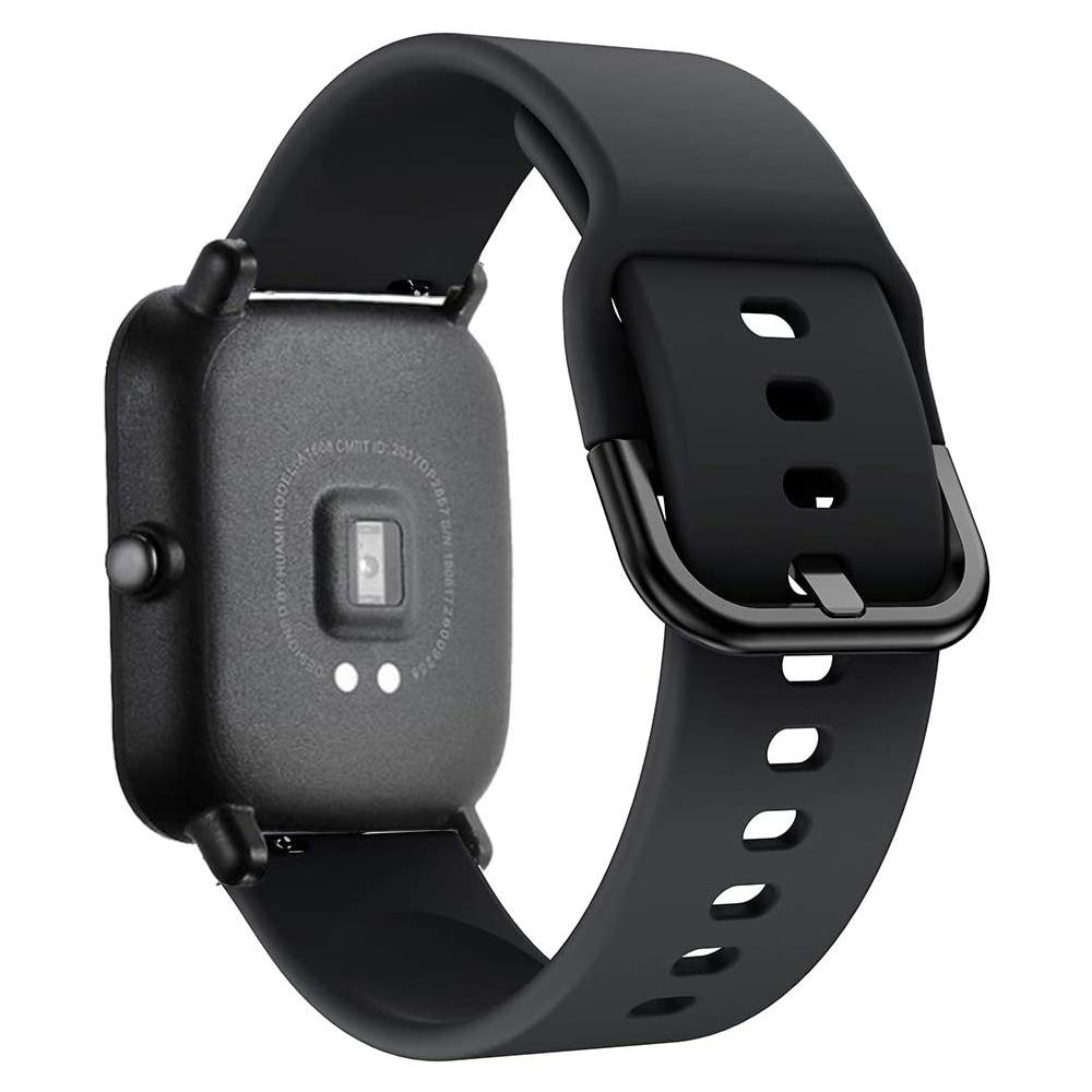 Силиконовый ремешок 20 мм/22 мм Для Amazfit GTS/2/2e/4/3/GTS2 Mini/GTR 4/47 мм/GTR2/2e/stratos 2 Браслет для часов Amazfit bip 6 5 3 ремешки