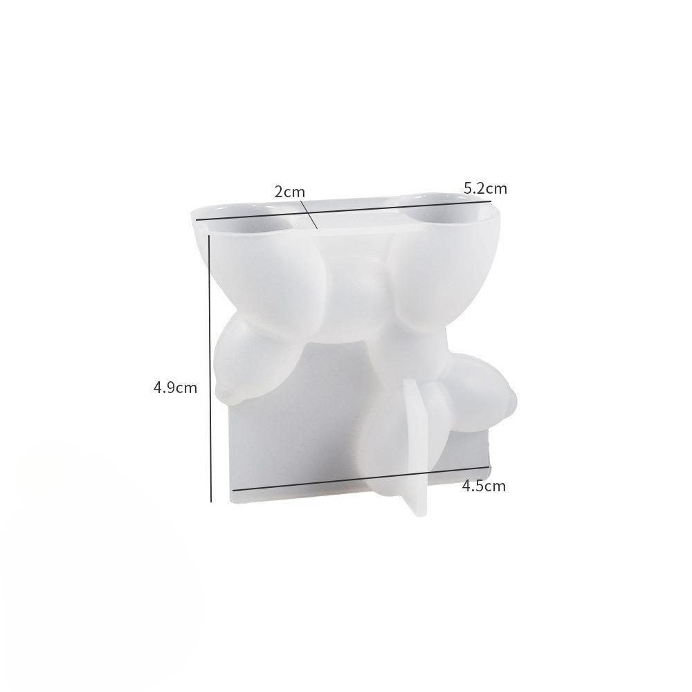 1pcs 3D MINI Balloon Dog Resin Mold Exquisite, Durable Ideal for DIY Home Ornaments, Candle Making, Silicone Molds, Drip Glue Crafts Perfect Gift