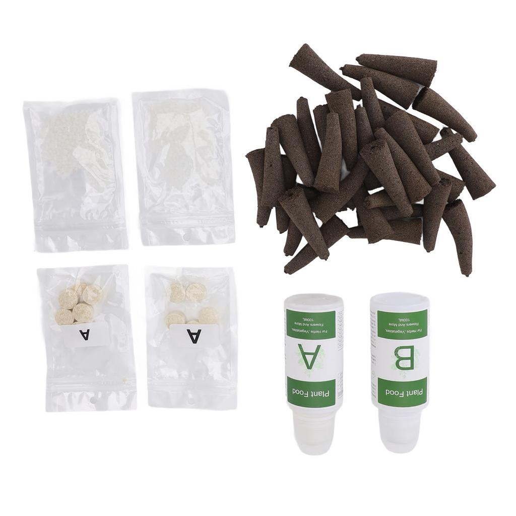 Комплект для выращивания растений в гидропонной системе, набор для выращивания всего, что угодно, с 50 губками для выращивания, гидропоника