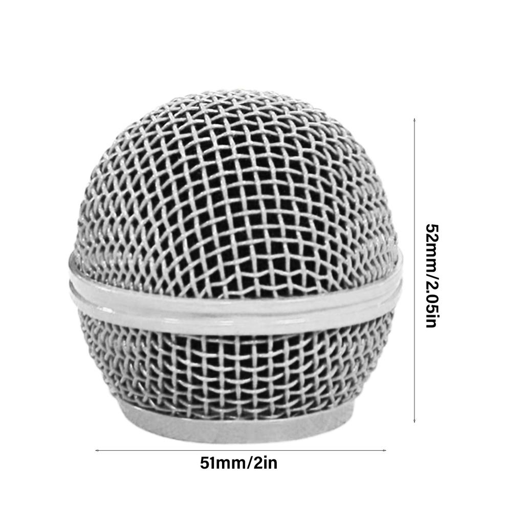 Microphone Replacement Grille for Shure SM58, SM58-LC, SM58S, BETA 58A, Microphone Head Cover Ball Head Mesh Grille