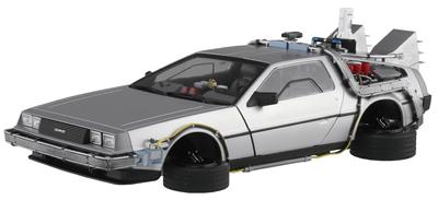 Aoshima Bunka Kyozaisha Movie Mecha Back to Future PartII Time Machine Scale Plastic Model No.BT-02 1/24 (Машина)