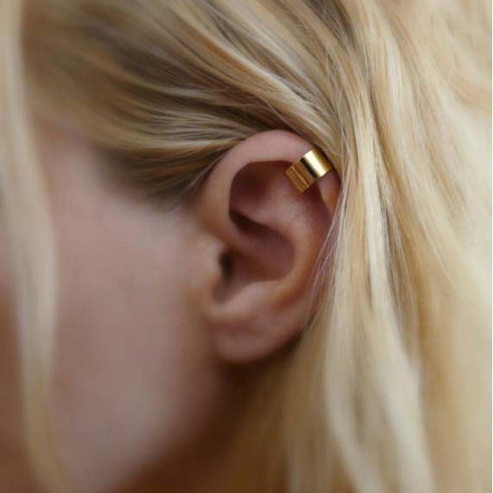 Cartilage Non Piercing Tragus Gold Silver Color Ear Cuff Fashion Accessories Jewelry Clip Earrings