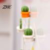 Metal Cabinet Magnets 6Pcs Potted Cactus Refrigerator Magnets, Mini Kitchen Fridge Small Magnet Magnet, Memos Notes Photos Holder, Decorative