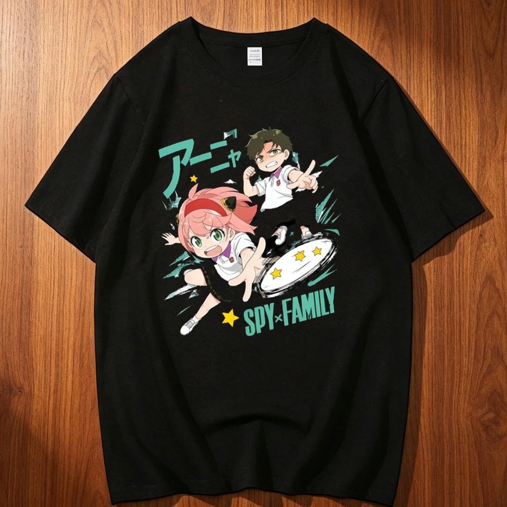 Spy X Family Cotton Top Tees Unisex Streetwear Aesthetic Pastel Breathable Y2k T Shirt Classic University 2000s Y2k