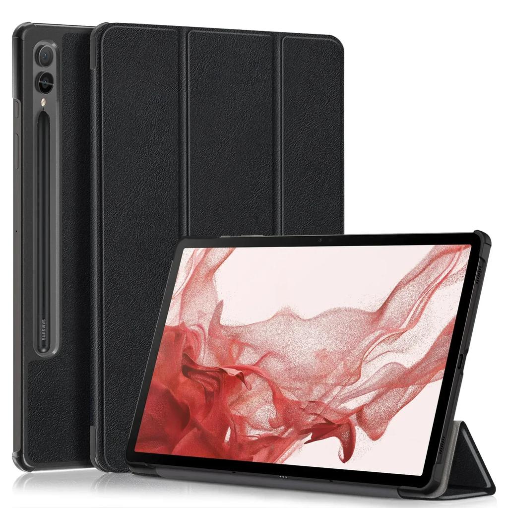 Case For Samsung Tab S9 Fe Plus Case 12.4" Tri-Folding Stand Magnetic Smart Cover For Coque Galaxy Tab S10+ S10FE S10 FE+ Case