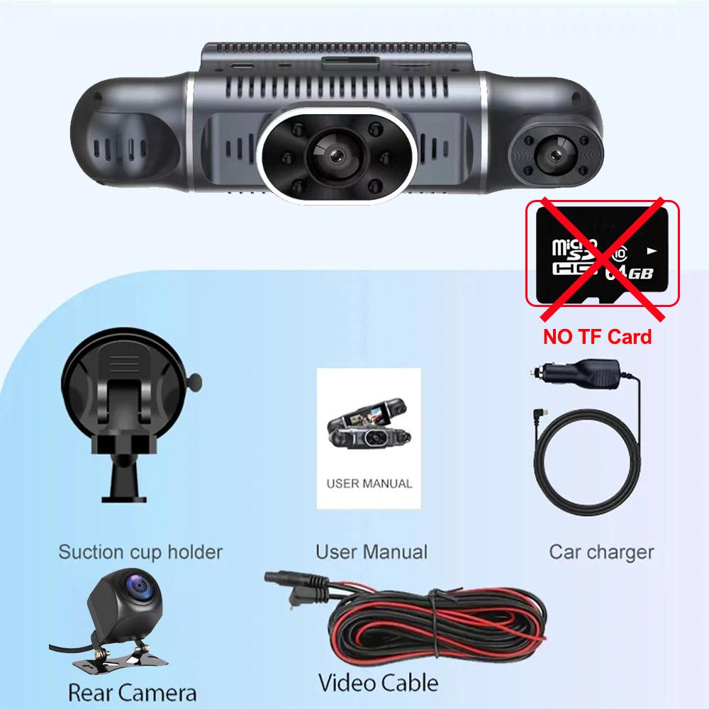 1080P Video Recorder 4Channels Car DVR WIFI Dash Cam for Cars Night Vision 360° Rear View Camera 24H Hardware Kit Car Assecories