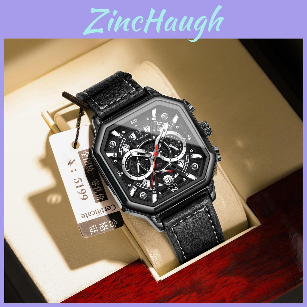 Swiss Watch Men Quartz Watch With Night Glow And Chronograph For Business Casual