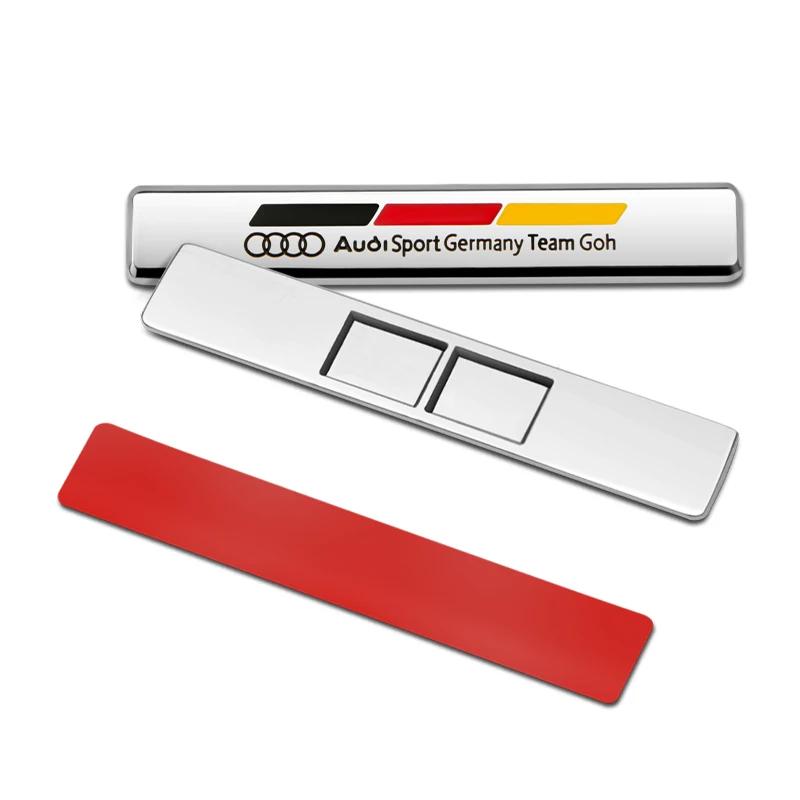 For Audi RS3 3D Metal Car Sticker Badge Case Styling Decoration For Audi RS Q3 Q5 Q7 SQ3 SQ5 SQ7 RSQ3 RSQ5 RSQ7 TT A4 A3 A6 C6 C7 Q2 Sline TT