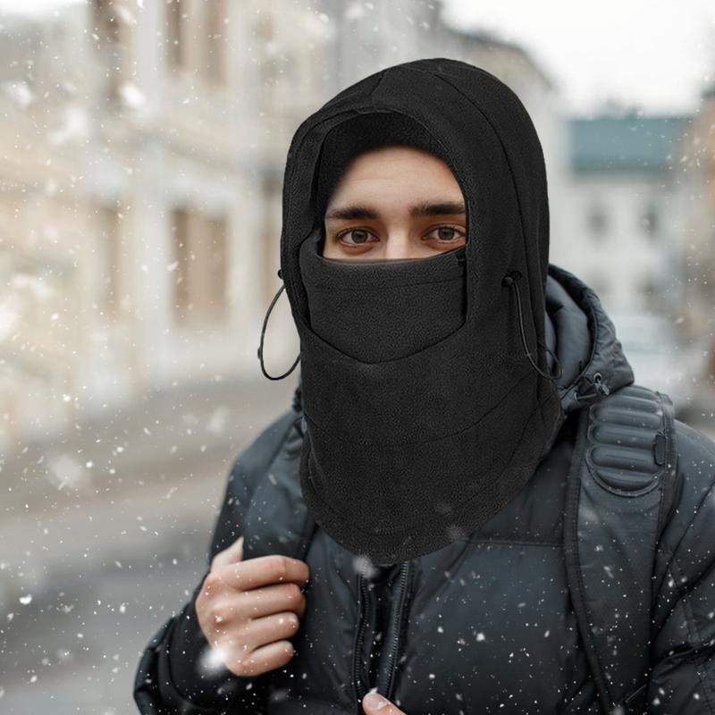 Зимний чехол для лица, зимний плюшевый капюшон, женская утепленная шея, защитный чехол для лица, теплая лыжная шапка-капюшон, чехол для лица в холодную погоду
