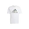 Adidas Футболка Camo Badge of Sport Graphic Tee белая мужская уличная одежда IW2676