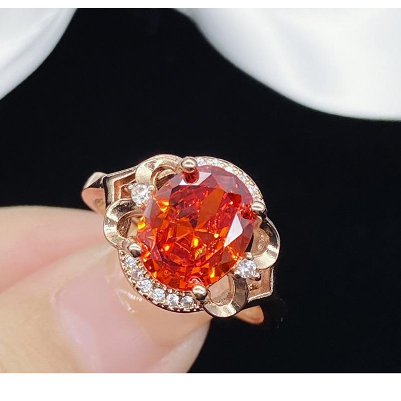 BELLA BOX Fenda Zircon Network Red Live, новый продукт, полый комплект темпераментной группы с открытым кольцом из розового золота 18 карат для женщин