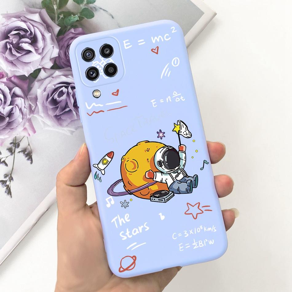 Чехол для телефона Samsung Galaxy M22 Samsung M22 F22 SM-M225F E225F Милый Мультяшный Кот Конфетный Цвет Мягкий Силикон Задняя Крышка Телефона