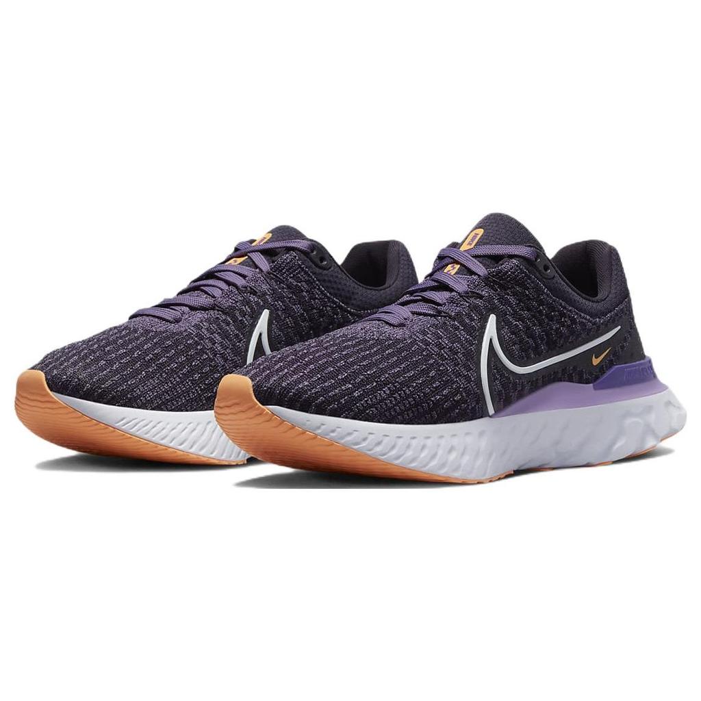 Nike React Infinity Run Flyknit 3 Cave Purple Orange Women Sneakers Canyon-Purple White DD3024-502