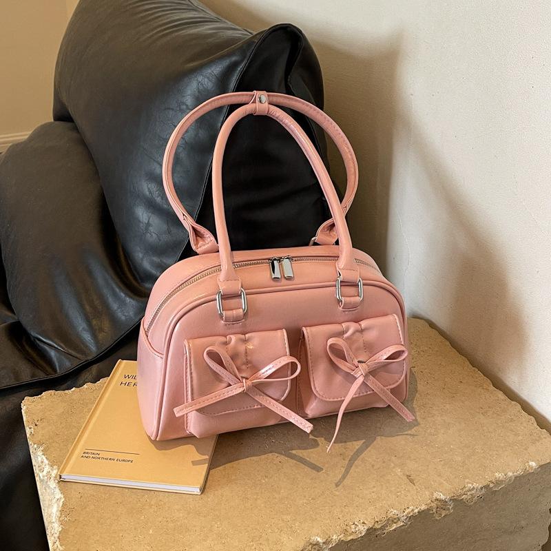 Модная сумка через плечо с бантом для женщин, кошелек и сумка через подмышку