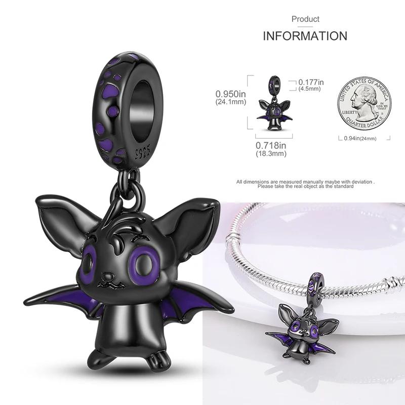 Медные Рождественские Хэллоуин Тыква Подвески Шармы Бусины Подходят для Оригинального Браслета Ожерелья для Женщин Сделай Сам