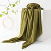 Spring Season, Pure Color, Simulated Silk, Long Strip Scarf, Fashionable, Suitable for Work, Sun Protection, Sheer Scarf, Shawl.
