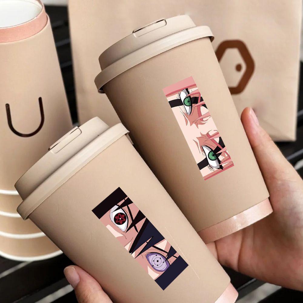 120PCS Naruto Cartoon Cute Character Seal Sticker anime Super Cool Peripheral Illustration Roll Sticker Material diy