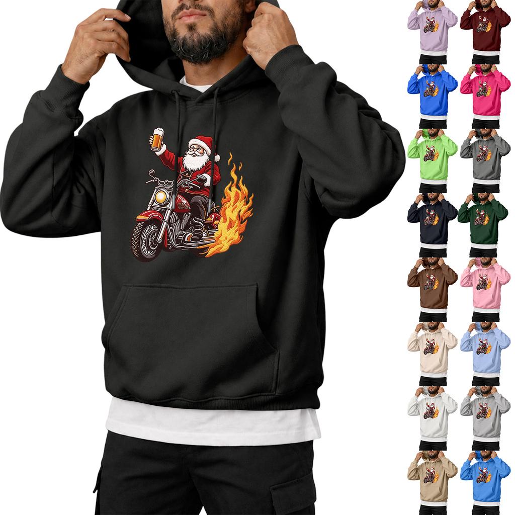 Men's Winter Hooded Sweatshirt Casual Pullover for Cold and Everyday Wear