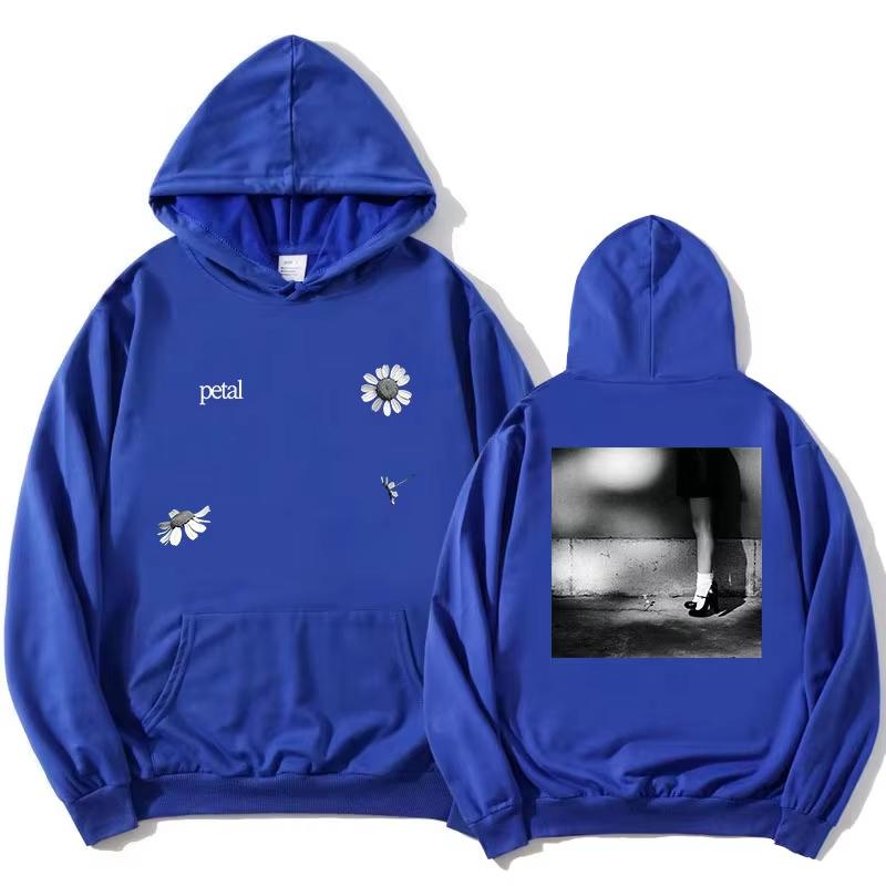 Ariana Grande Petal Hoodies Long Sleeve Fashion Hooded Sweatshirts Graphic Merch Casual Loose Design Printing Pullovers Unisex