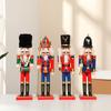 Intricately Carved Wooden Nutcracker Christmas Nutcracker Festival Christmas Mini Soldier Decorations Fine Craft