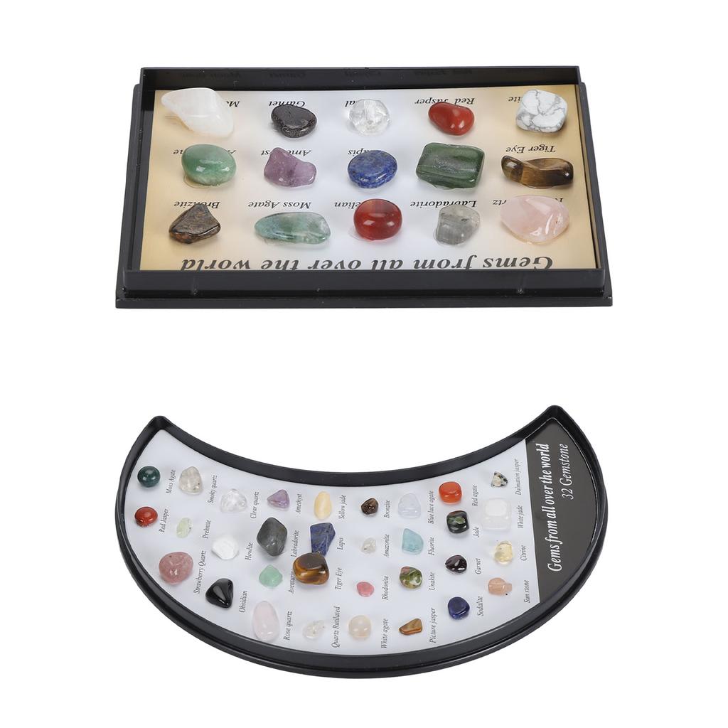 Rock Stone Colletction Kit for Kids Exquisite Science Classroom Rocks and Minerals Collection Minera