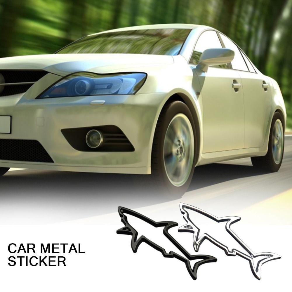 Motorcycle Automobiles Car Styling Sticker Emblem Badge Decals Hollow Shark Fish Car Decoration