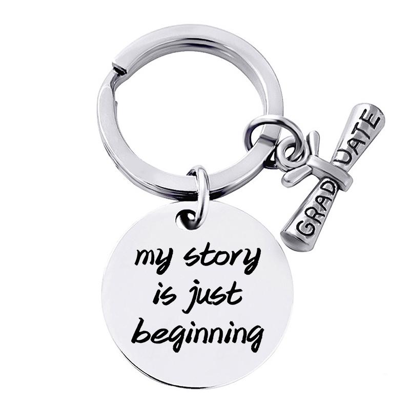 Подарок на выпускной из нержавеющей стали брелок кольца держатель для ключей декорированный креативные аксессуары