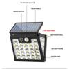 Светодиодный настенный светильник с датчиком движения, солнечный светильник, уличный садовый светильник, 3 режима освещения, водонепроницаемый солнечный светильник для забора, солнечный светильник для патио