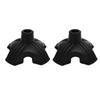 2 Pack Self Standing Quad Base Replacement 4 Point Walking Support Rubber End 19mm Inner Diameter