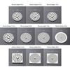Round Square Shape Floor Drain Net Cover Stainless Steel Hair Filter Useful Drain Cover