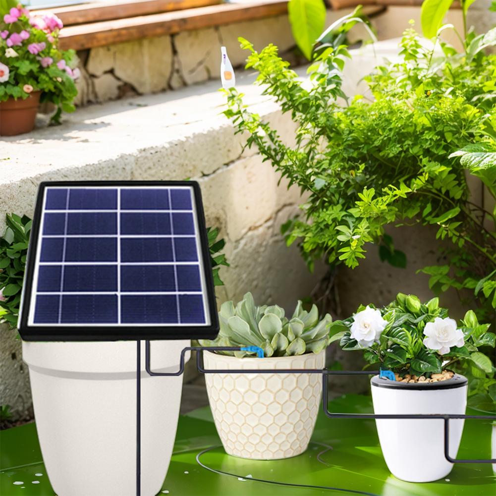 Комплект автоматической системы капельного орошения на солнечных батареях с таймером, интеллектуальное устройство автоматического полива для тепличных растений