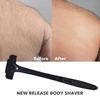 Men Back Shaver Hair Shaver Long Handle Folding Trimmer Body Leg Razor Shaver Hair Removal Tool with 5Pcs Replaceable Blades