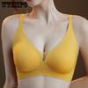 Seamless Lingerie Women's Thin Anti-slip Gathering Bra Anti-sagging U-shaped Bra Without Underwire Push Up Bra