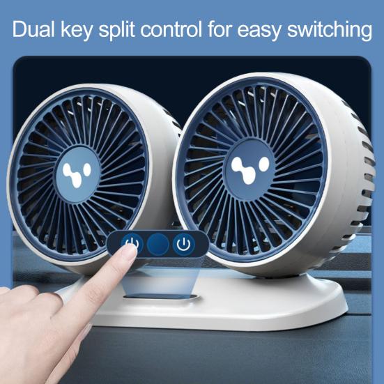 Удобный автомобильный охлаждающий вентилятор с 10 лезвиями, регулируемое тепловыделение