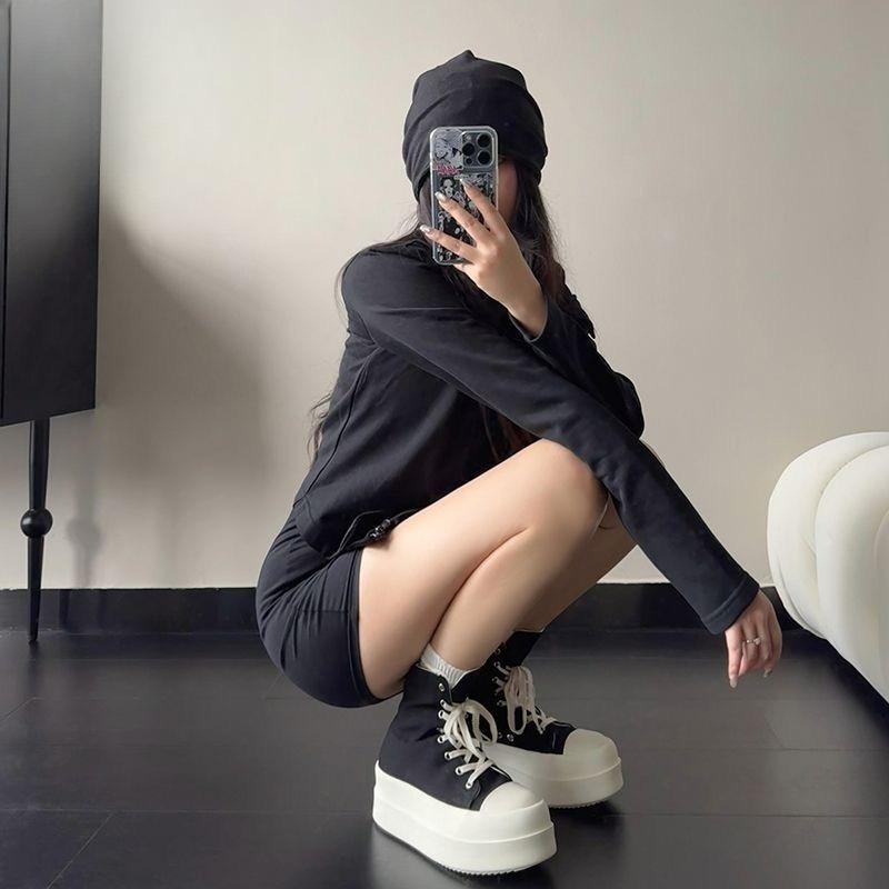 Shoes for Women Women's Ankle Boots Trendy Retro High-top Womens Shoes Fashion Casual Chunky Platform Luxury Designer Sneakers