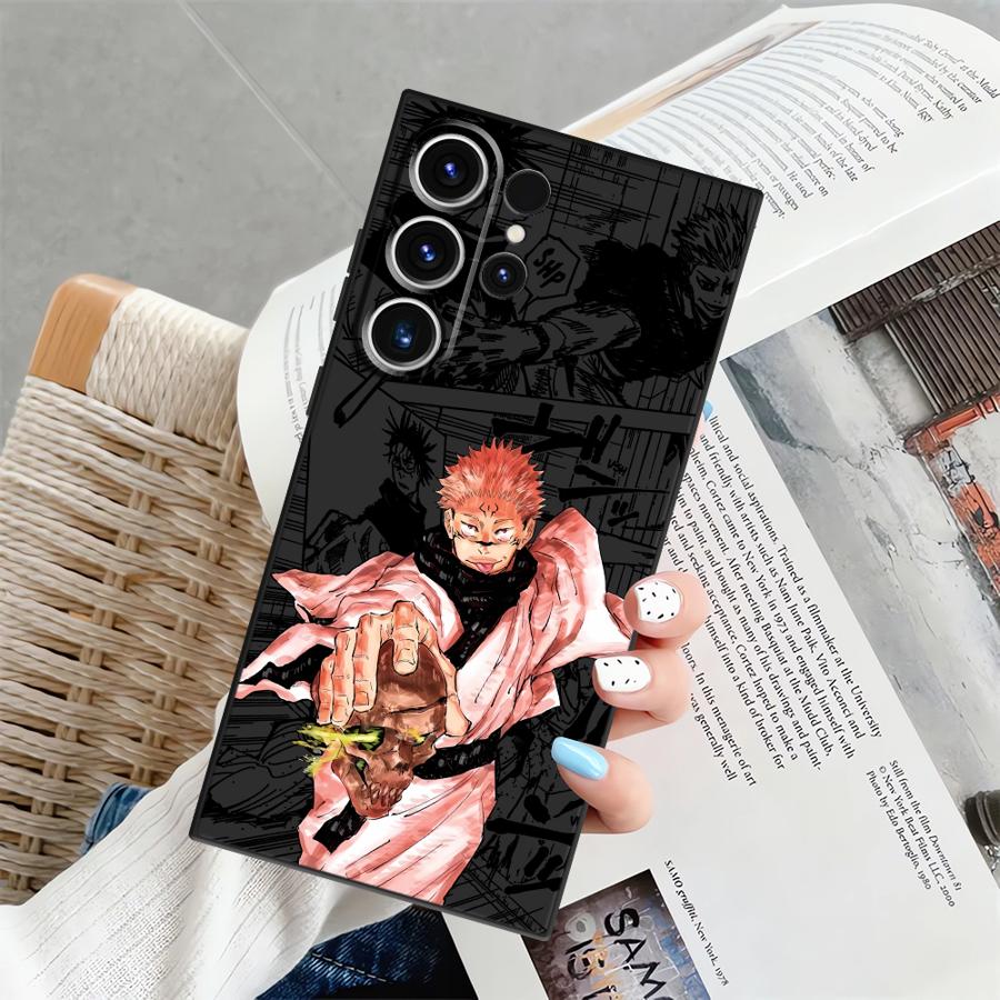 Аниме J-ujutsu Cool Kaisen Чехол для Samsung Galaxy S25 Ultra S24+ S25+ S9 S20 S21 S22 S24 Plus S23 FE Мягкая задняя крышка телефона