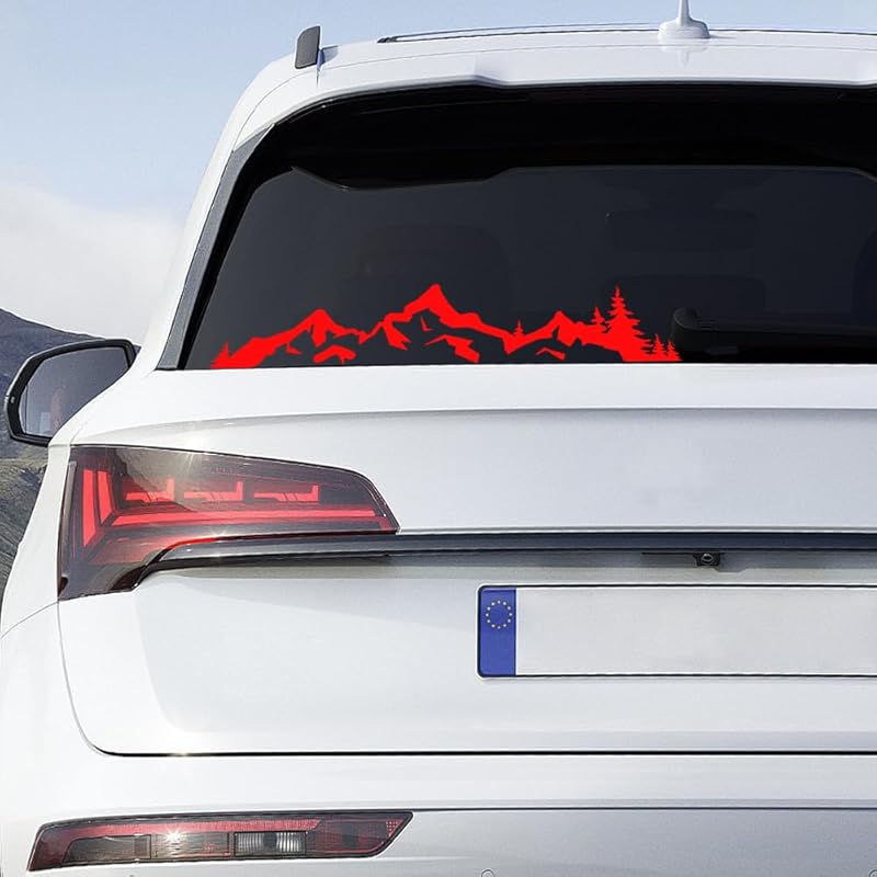 Mountain Trees Vinyl Stickers Self-Adhesive Car Side Body Stickers Waterproof Car Window Decals Truck Motorcycle Bumper Wall Art Stickers