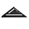 12 Inch Metric Aluminum Alloy Triangle, Protractor with Ruler and Angle, Woodworking Measuring Tool